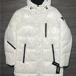 Guess Women's White Puffer Jacket